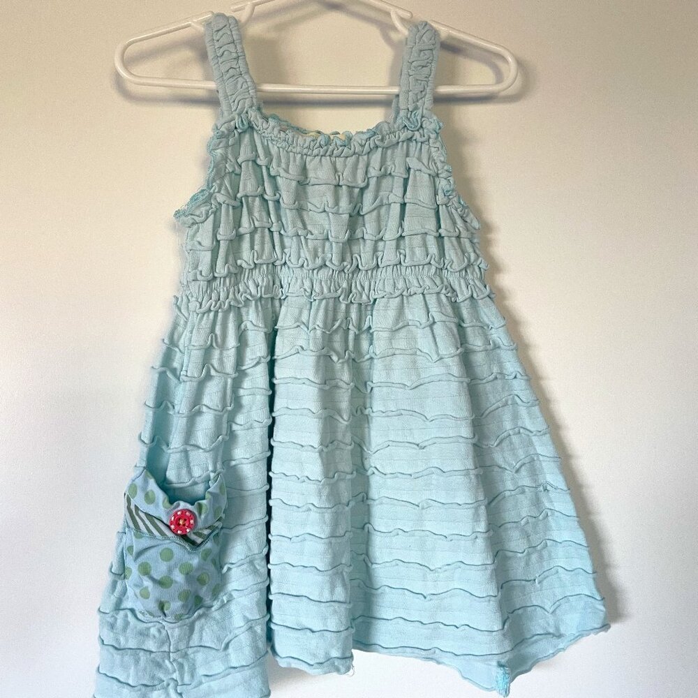 Matilda Jane Light Blue Ruffle Dress - size 18-24M